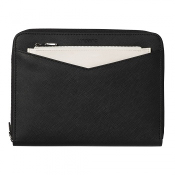 Набор Cosmo: папка с блокнотом А5, ручка и шарф, черный