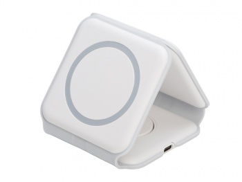 Беспроводное зарядное устройство 3-в-1 «Road», 15 Вт, белый