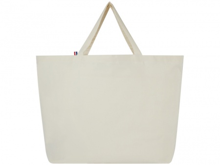 Переработанная эко-сумка Cannes плотностью 200 г/м2 вторичной переработки - Натуральный