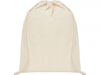 Рюкзак со шнурком Tenes из хлопка плотностью 140 г/м2, natural