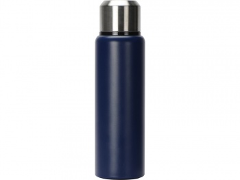 Вакуумный термос "Story" c покрытием powder, темно-синий