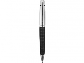 Ручка шариковая "Антей" с кожаной вставкой, черный