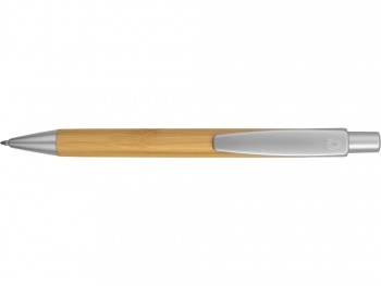 Ручка шариковая "Arasiyama" из бамбука, серебряный, синие чернила