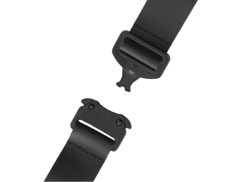 Отстегивающийся брелок-ремувка из эко-кожи "Ninja", черный