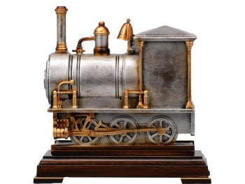 Погодная станция «Паровоз», бронза с чернением