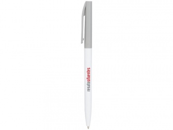 Ручка шариковая пластиковая Mondriane, белый/серый
