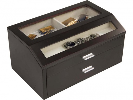 Шкатулка для хранения часов и ручек «Базель», черный