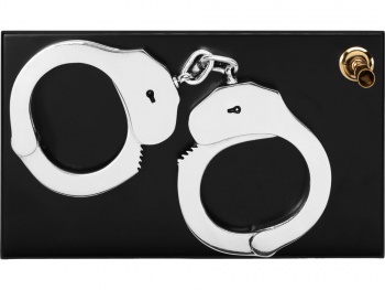 Настольный прибор «Правопорядок», серебристый/черный/золотистый (Р)