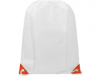 Рюкзак со шнурком Oriole, имеет цветные края, оранжевый