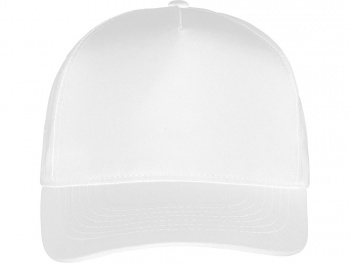 Бейсболка "Poly" 5-ти панельная, белый (Р)