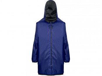 Дождевик «Bi-color» унисекс, синий классический/черный