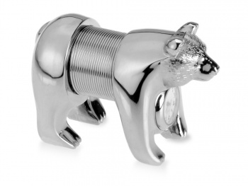 Часы «Медведь», серебристый