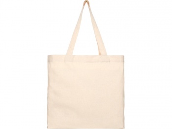 Эко-сумка Pheebs с клинчиком, изготовленная из переработанного хлопка, плотность 210 г/м2, natural