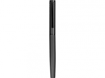 Набор из шариковой ручки и ручки-роллера с анодированным зеркальным слоем в подарочной коробке "Monarch Black", черный