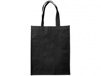 Ламинированная сумка для покупок среднего размера, черный