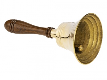 Колокольчик для совещаний, золотистый/коричневый