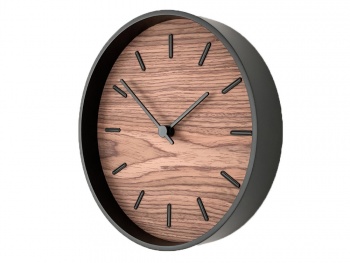 Часы настенные "Tiger" S, черный, орех