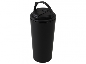 Термокружка с трубочкой «Moment Straw», 350 мл, черный