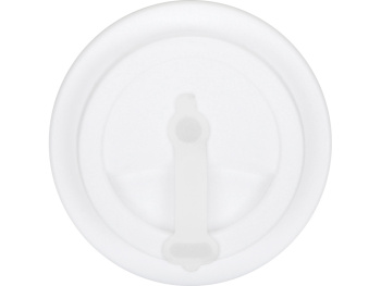 Пластиковый стакан Take away с двойными стенками и крышкой с силиконовым клапаном, 350 мл, белый