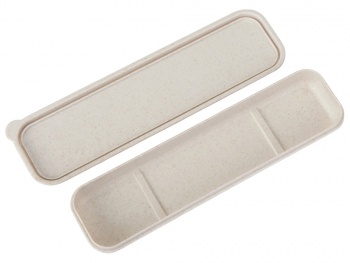 Набор столовых приборов Ron из бамбукового волокна, бежевый