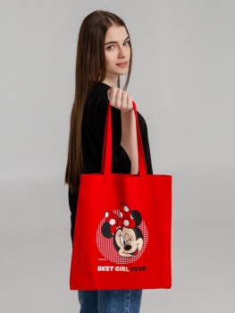Холщовая сумка «Минни Маус. Best Girl Ever», красная
