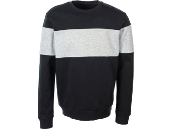 Свитшот блокинг «Edinburgh», черный/серый меланж, мужской