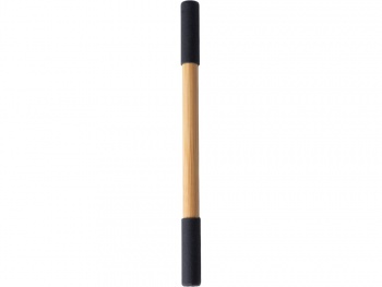 Вечный карандаш и ручка из бамбука "Black bamboo", натуральный и черный