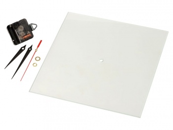 Часы настенные квадратные из стекла 28х28 см «Nile» (Р)